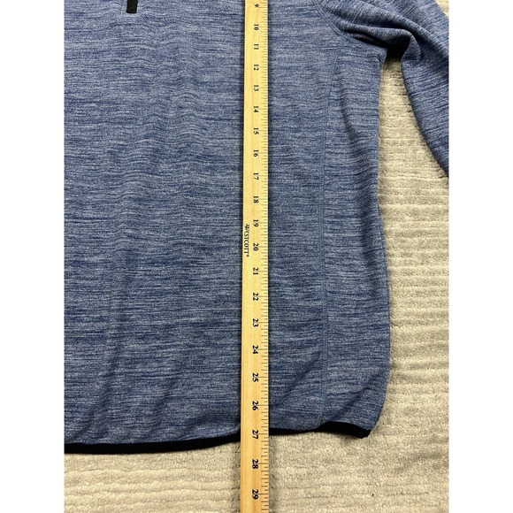 Avalanche Sweater‎ Mens Large Blue 1/4 Zip Long Sleeve Polyester Blend - Picture 5 of 13